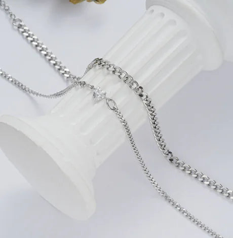 Chic Couples' Silver Magnetic Bracelets