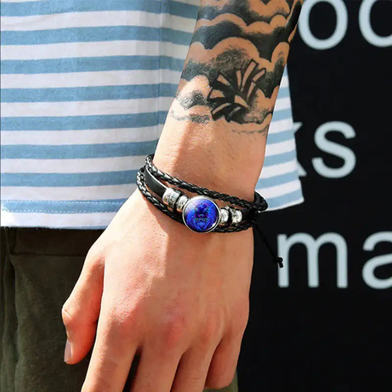 Astrological Charm Braided Bracelet